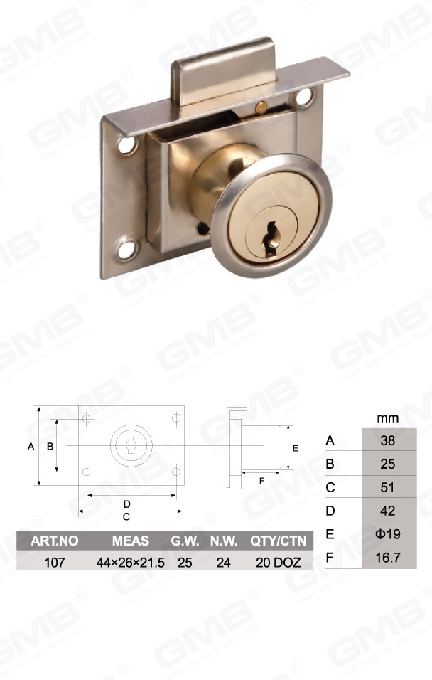 Caj&oacute;n de caj&oacute;n de aleaci&oacute;n de zinc, caj&oacute;n de caj&oacute;n y caj&oacute;n de escritorio de muebles (107)