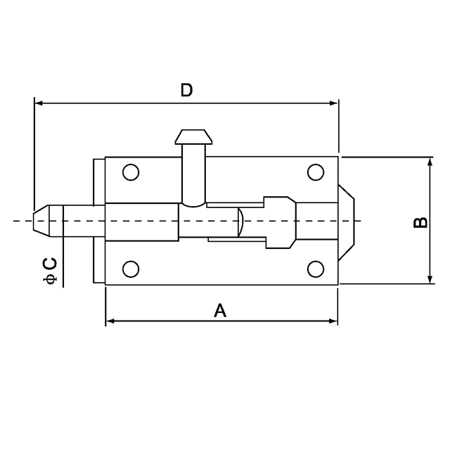 Serie de perno de acero 8 Ax-2