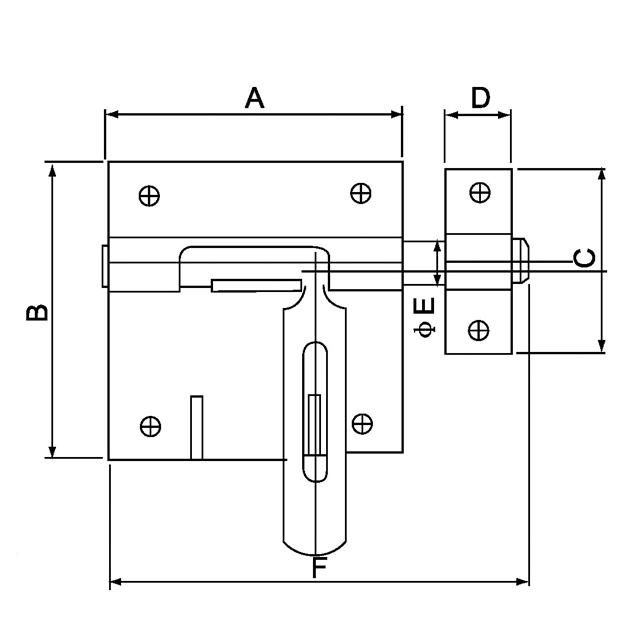 Serie de pernos de acero 5 xx-4