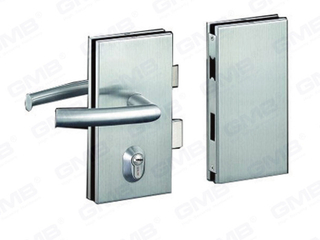 Cerraduras de seguridad de seguridad de puertas de vidrio comercial de acero inoxidable (17a)