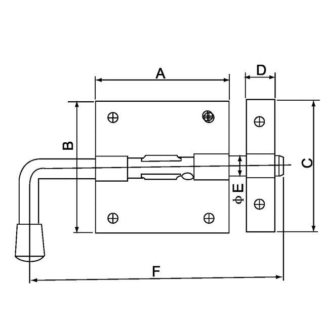 Serie de perno de acero 6 ZX-4