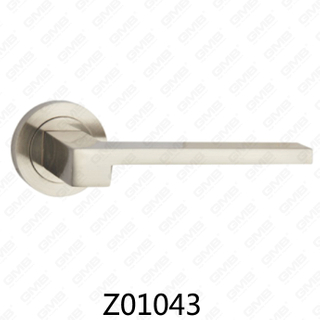 Asa de puerta de roseta de aluminio de aleación de zinc Zamak con roseta redonda (Z01043)