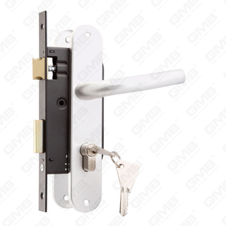 Juego de cerradura de puerta de alta seguridad con agujero de cilindro de pestillo Juego de cerradura Manija de cerradura de caja de cerradura (114)