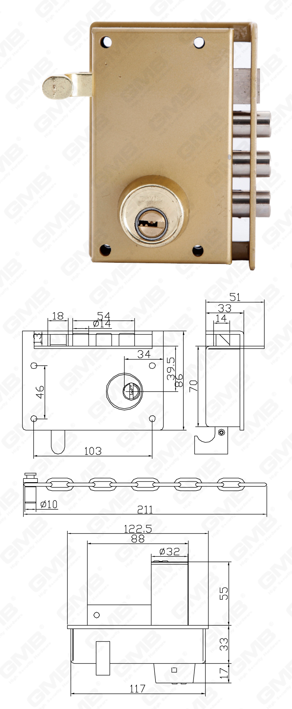 05 RIM LOCK_4500-58