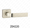 Manija de puerta de roseta de aluminio de aleación de zinc Zamak con roseta redonda (Z04220)
