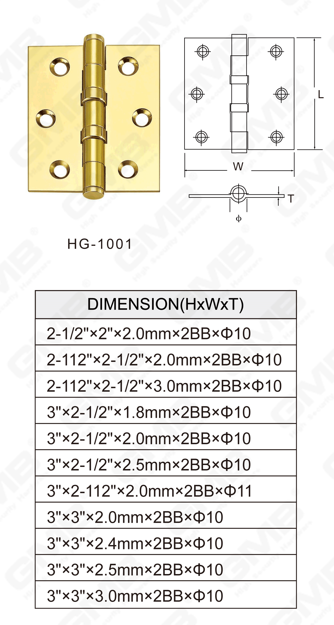 Brass Hinge Series_HG-1001-06