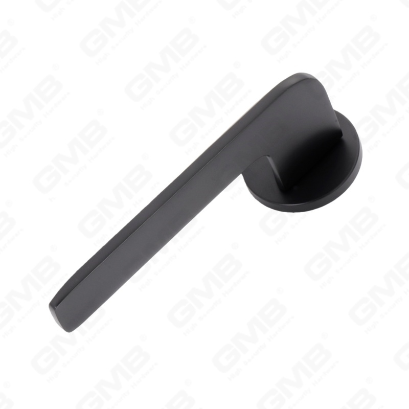 Nueva decoración moderna de la casa manija de puerta de aluminio en roseta redonda