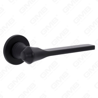 Nueva decoración moderna de la casa manija de puerta de aluminio en roseta redonda