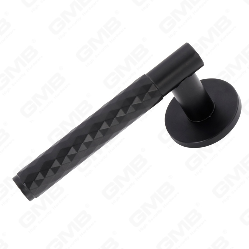 Nueva decoración moderna de la casa manija de puerta de aluminio en roseta redonda