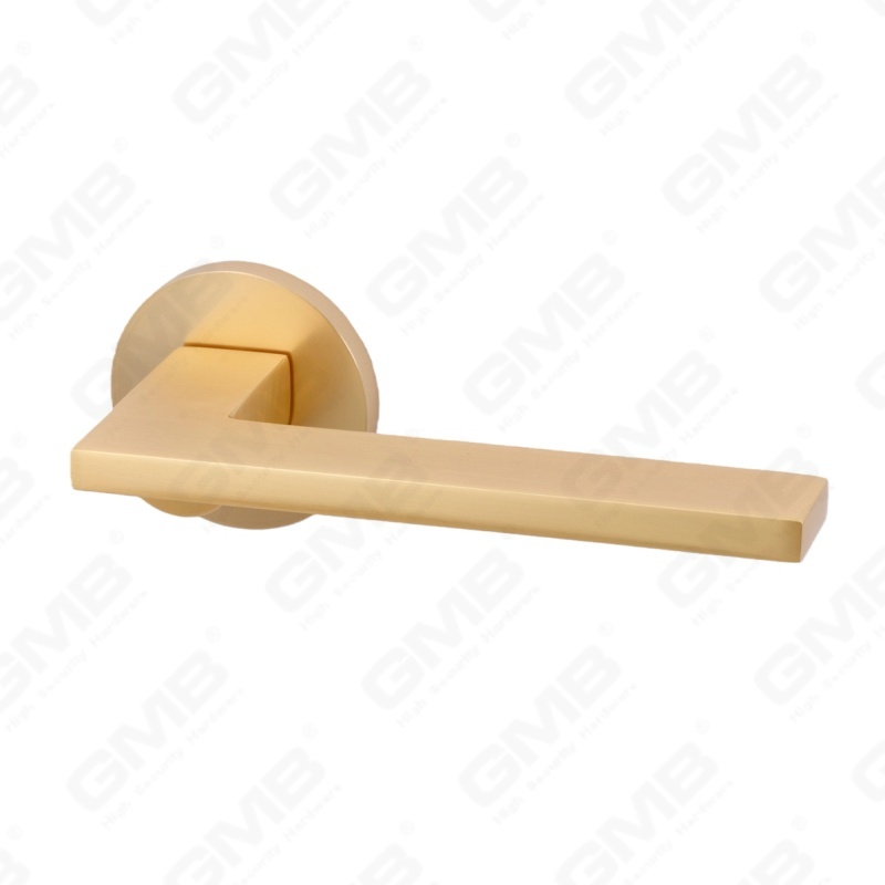 Nueva decoración moderna de la casa manija de puerta de aluminio en roseta redonda