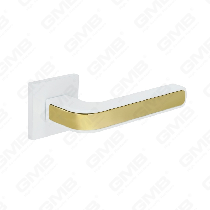 Nueva decoración moderna de la casa manija de puerta de aluminio en roseta redonda