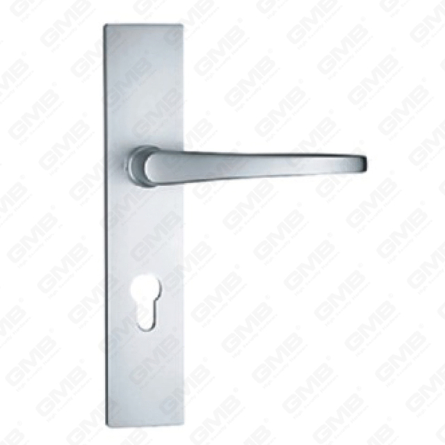 Manija de puerta de aluminio oxigenada en la manija de la puerta del plato (G501-G53)