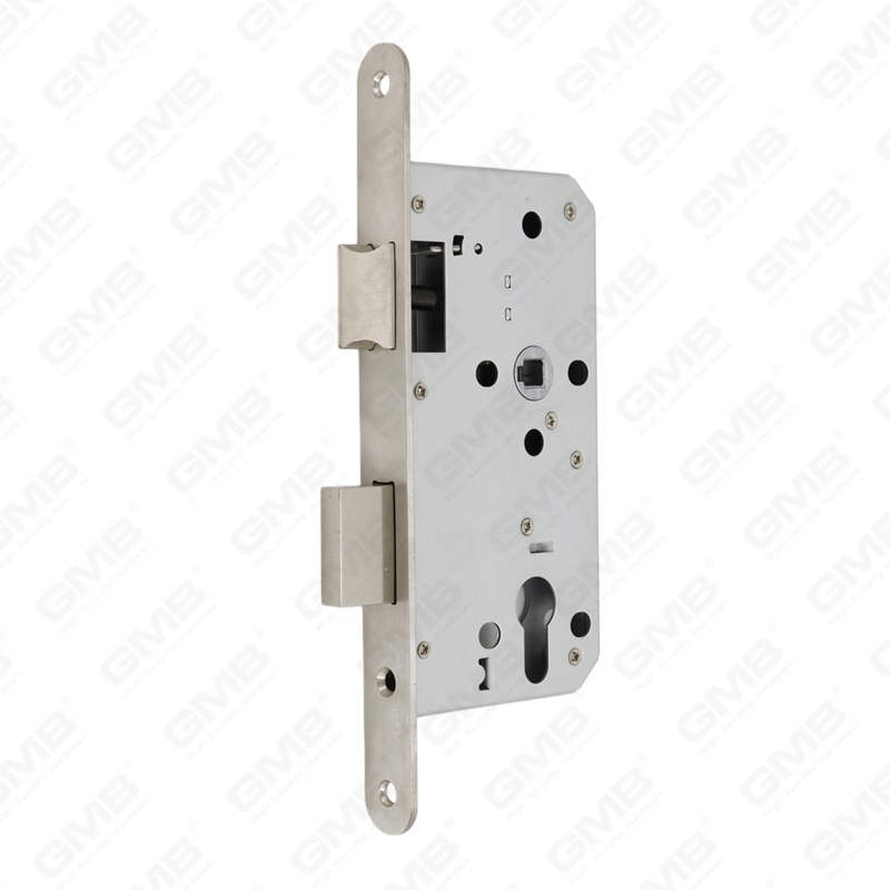 Cuerpo de cerradura con orificio para cilindro de puerta de embutir de acero inoxidable de alta seguridad para puertas de madera o acero (Serie 85Z)