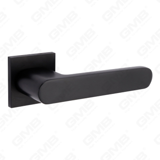 Nueva decoración moderna de la casa manija de puerta de aluminio en roseta redonda