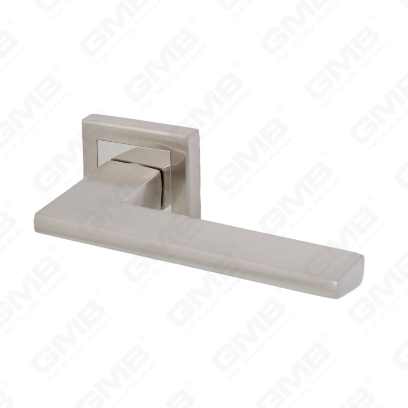 Nueva decoración moderna de la casa manija de puerta de aluminio en roseta redonda