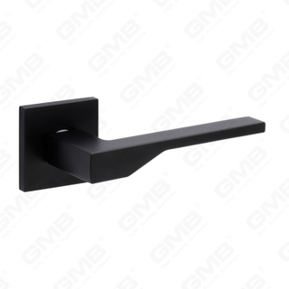 Nueva decoración moderna de la casa manija de puerta de aluminio en roseta redonda