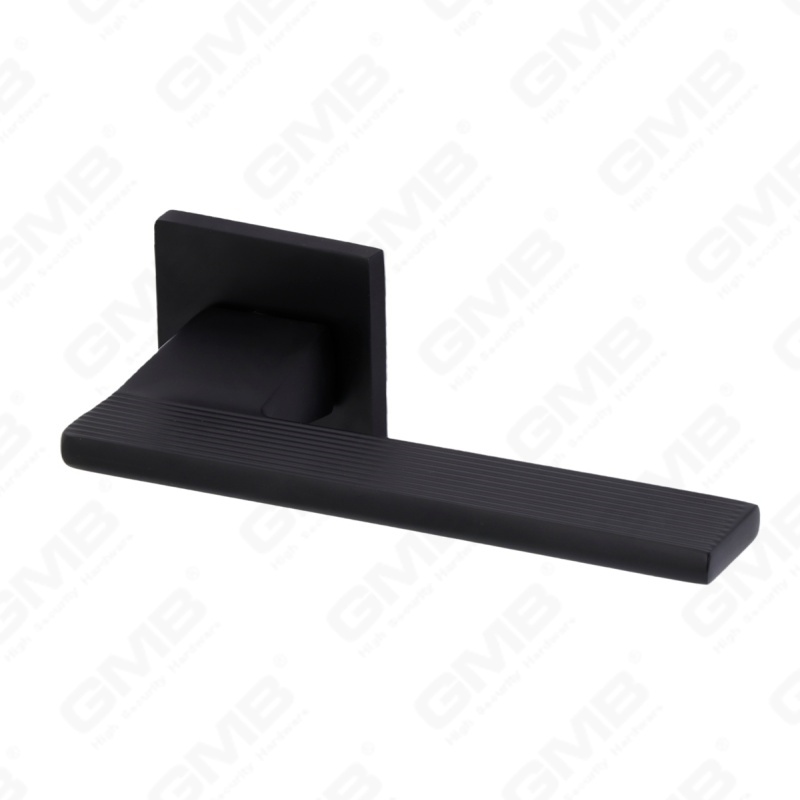 Nueva decoración moderna de la casa manija de puerta de aluminio en roseta redonda