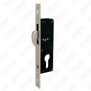 Cerradura de puerta de aluminio de alta seguridad Cerradura estrecha Agujero de cilindro Cerradura de gancho de cuerpo para puerta corredera (Z0235B-2-K2)