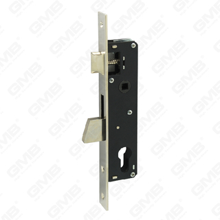 Cerradura de puerta de aluminio de alta seguridad Cuerpo de cerradura de orificio de cilindro de cerradura estrecha (135-25)