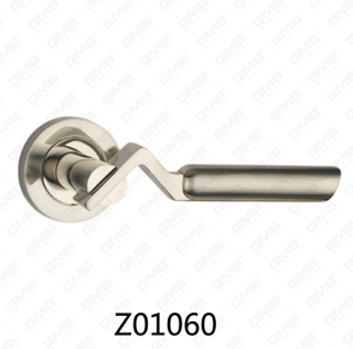 Rosetón de aluminio de aleación de zinc Zamak Manija de puerta con roseta redonda (Z01060)