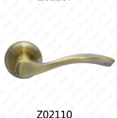 Asa de puerta de roseta de aluminio de aleación de zinc Zamak con roseta redonda (Z02110)