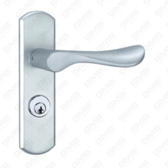 Tirador de puerta de aluminio oxigenado en la placa de la placa de la manija de la puerta (G377-G80)