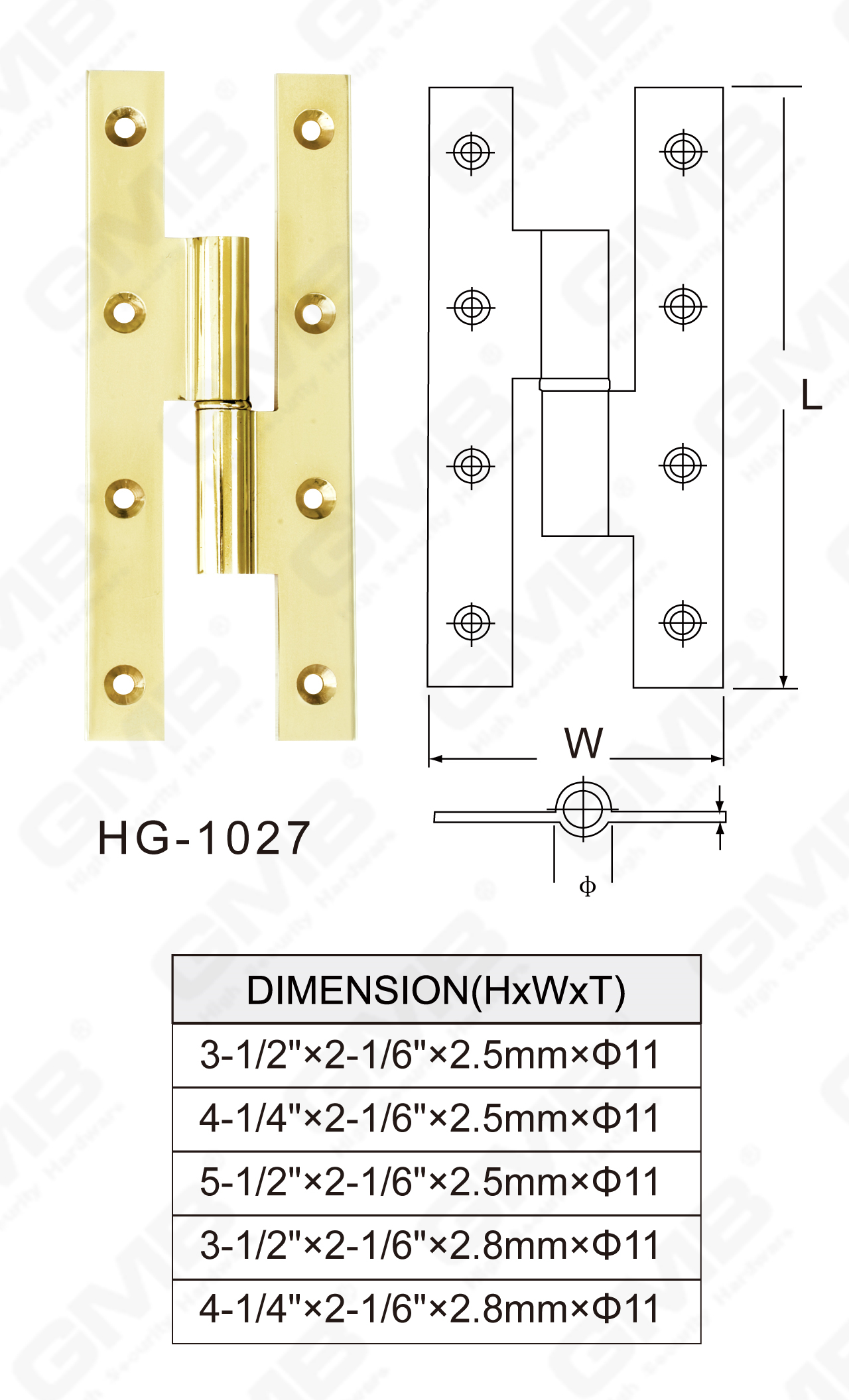 Serie de bisagras de lat&oacute;n_HG-1027-59