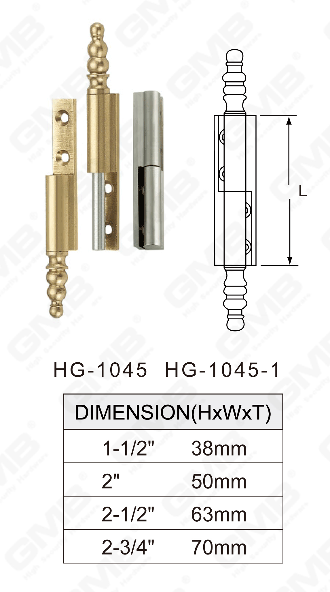 Serie de bisagras de lat&oacute;n_HG-1045 HG-1045-1-87