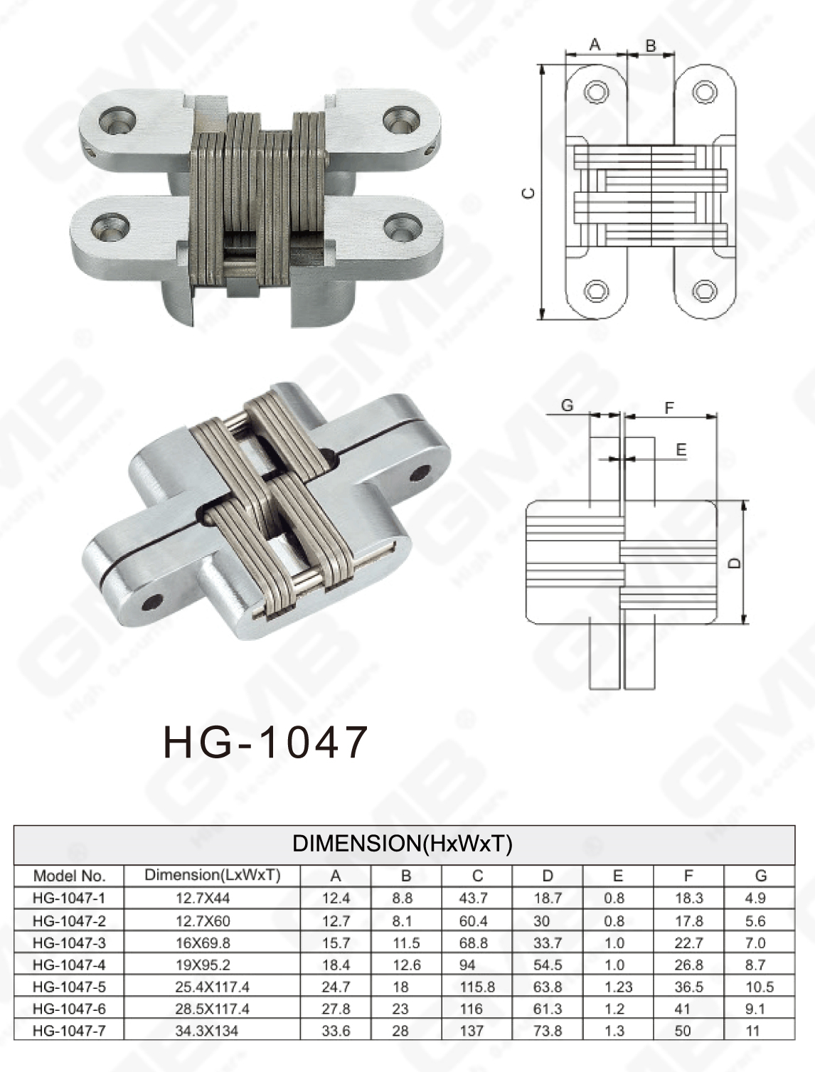 Serie de bisagras de lat&oacute;n_HG-1047-91