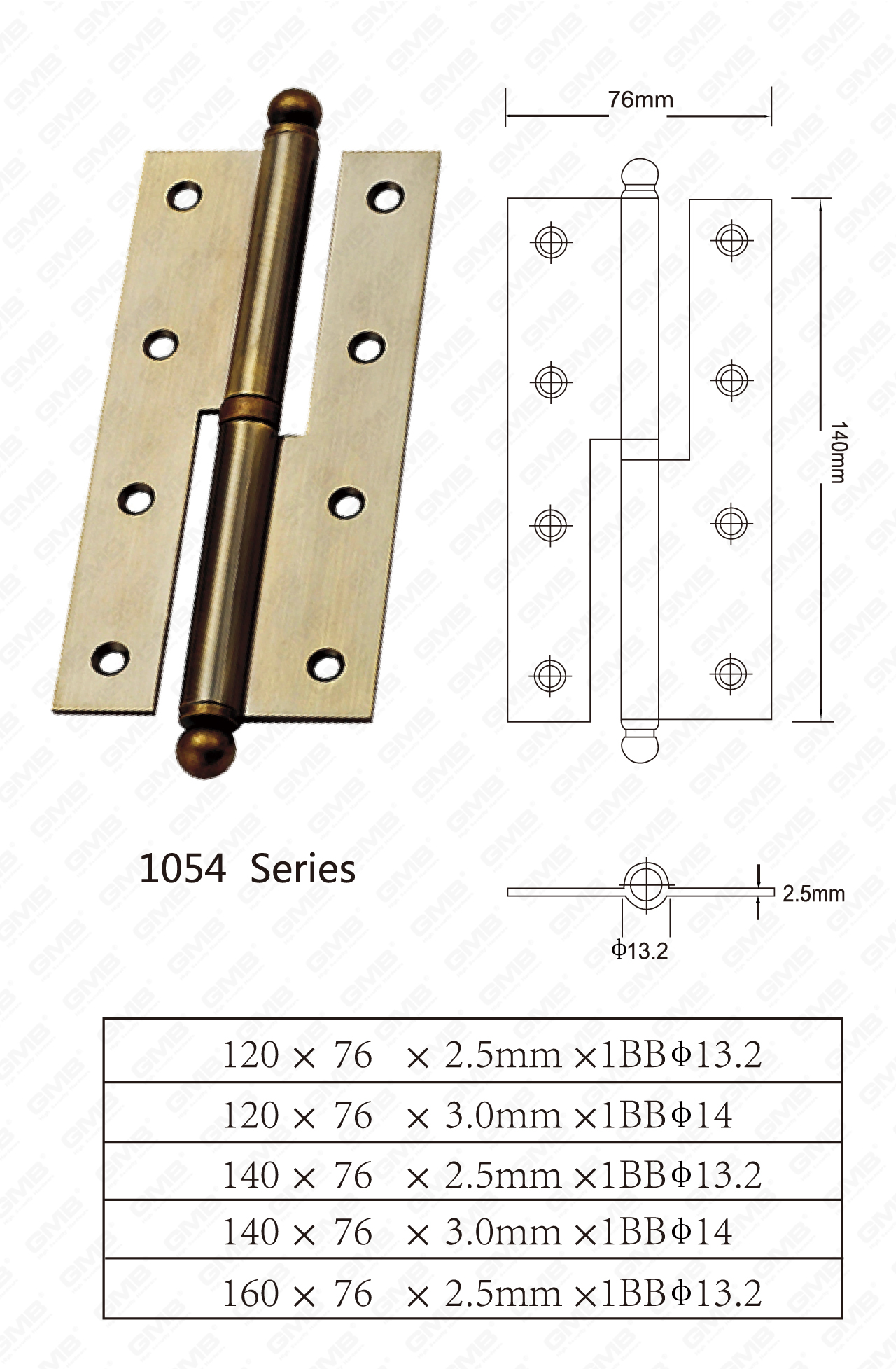 Serie de bisagras de acero_1054-110