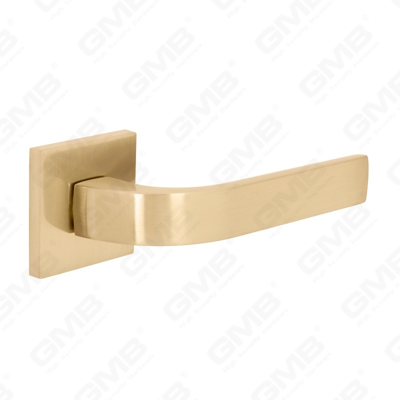 Nueva decoración moderna de la casa manija de puerta de aluminio en roseta redonda