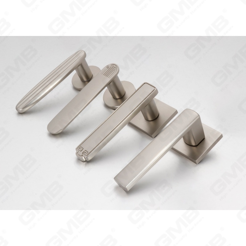 Nueva decoración moderna de la casa manija de puerta de aluminio en roseta redonda