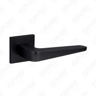 Nueva decoración moderna de la casa manija de puerta de aluminio en roseta redonda