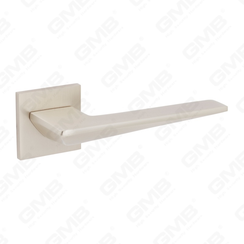 Nueva decoración moderna de la casa manija de puerta de aluminio en roseta redonda