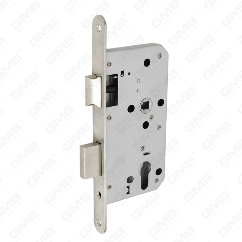 Cuerpo de cerradura con orificio para cilindro de puerta de embutir de acero inoxidable de alta seguridad para puertas de madera o acero (Serie 85Z)