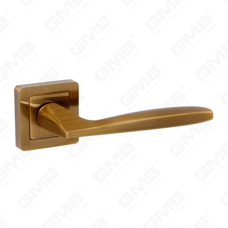 Nueva decoración moderna de la casa manija de puerta de aluminio en roseta redonda