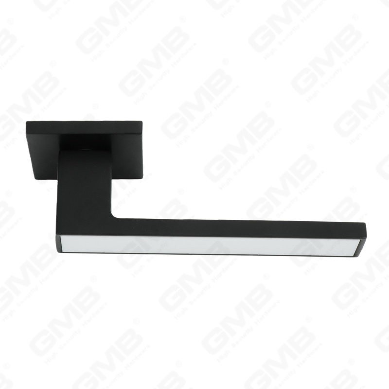 Nueva decoración moderna de la casa manija de puerta de aluminio en roseta redonda