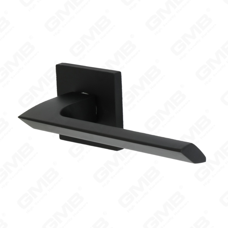 Nueva decoración moderna de la casa manija de puerta de aluminio en roseta redonda