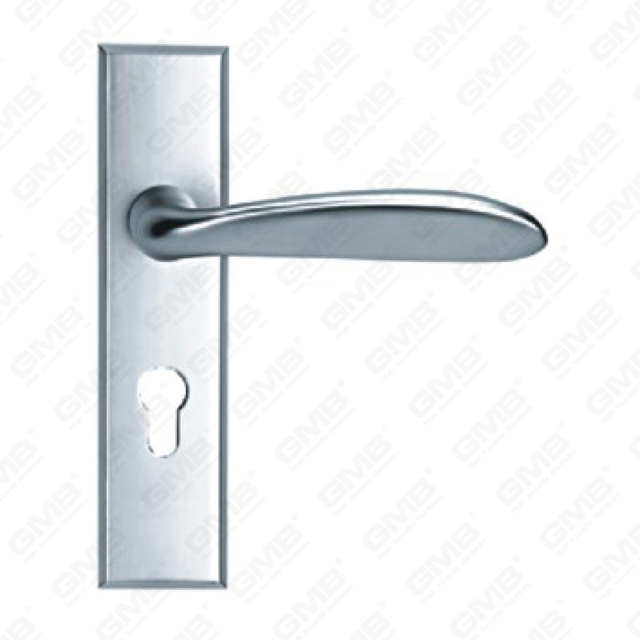 Tirador de puerta de aluminio oxigenado en la placa de la placa de la manija de la puerta (G405-G56)