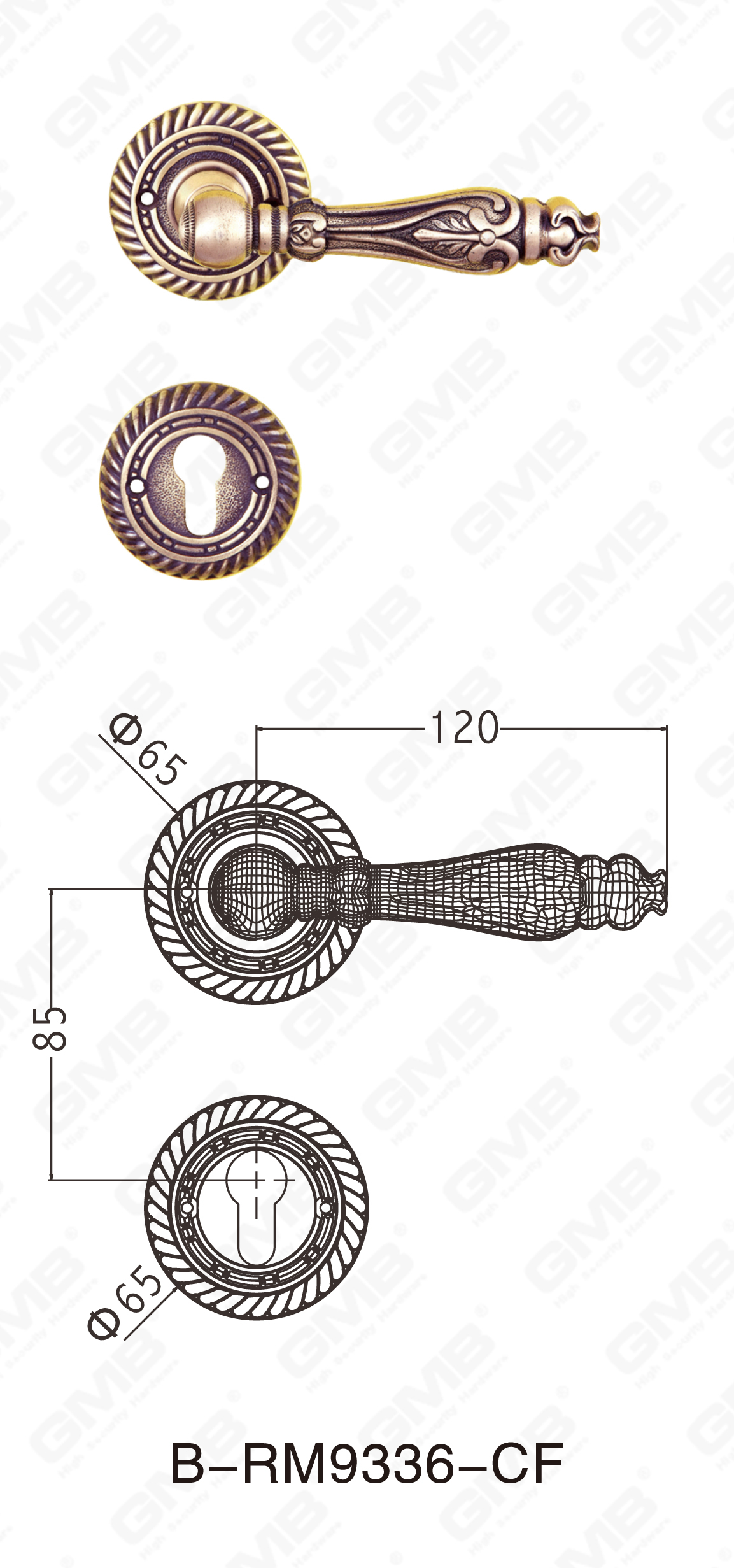 06 Brass Handle_B-RM9336-CF-86