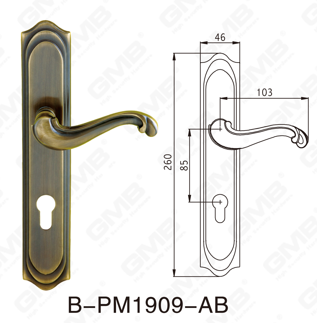 06 Brass Handle_B-PM1909-AB-20