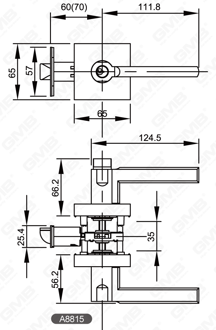 02 Lock de palanca tubular de alta resistencia Serie-22