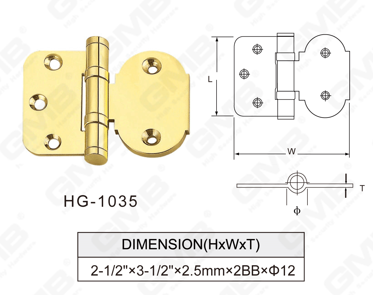 Serie de bisagras de lat&oacute;n_HG-1035-75