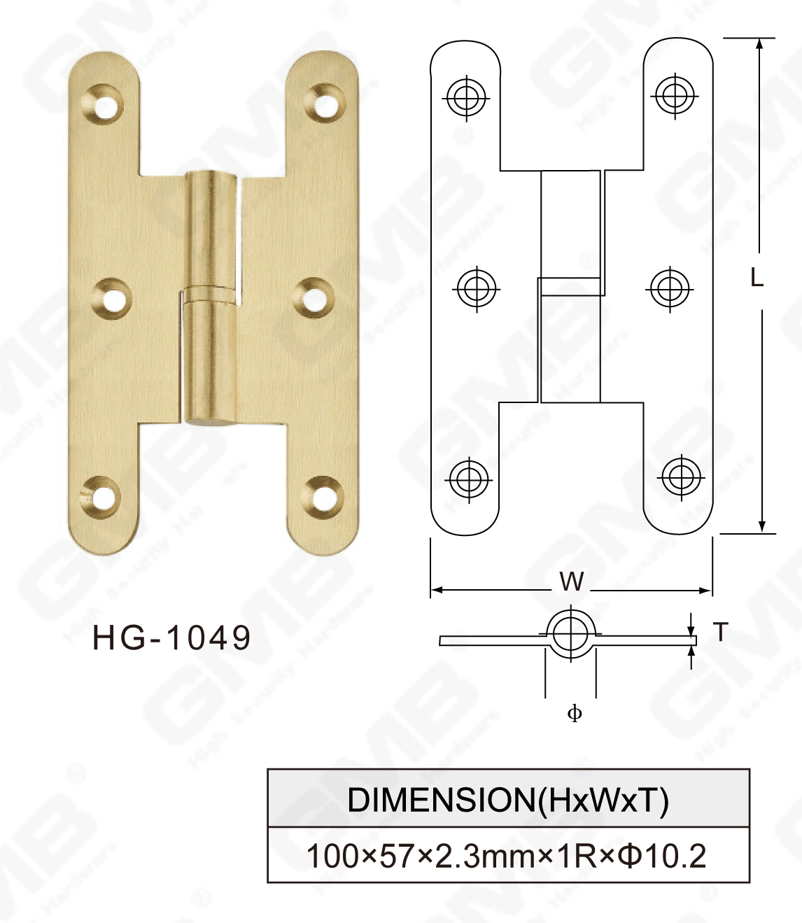 Serie de bisagras de lat&oacute;n_HG-1049-95