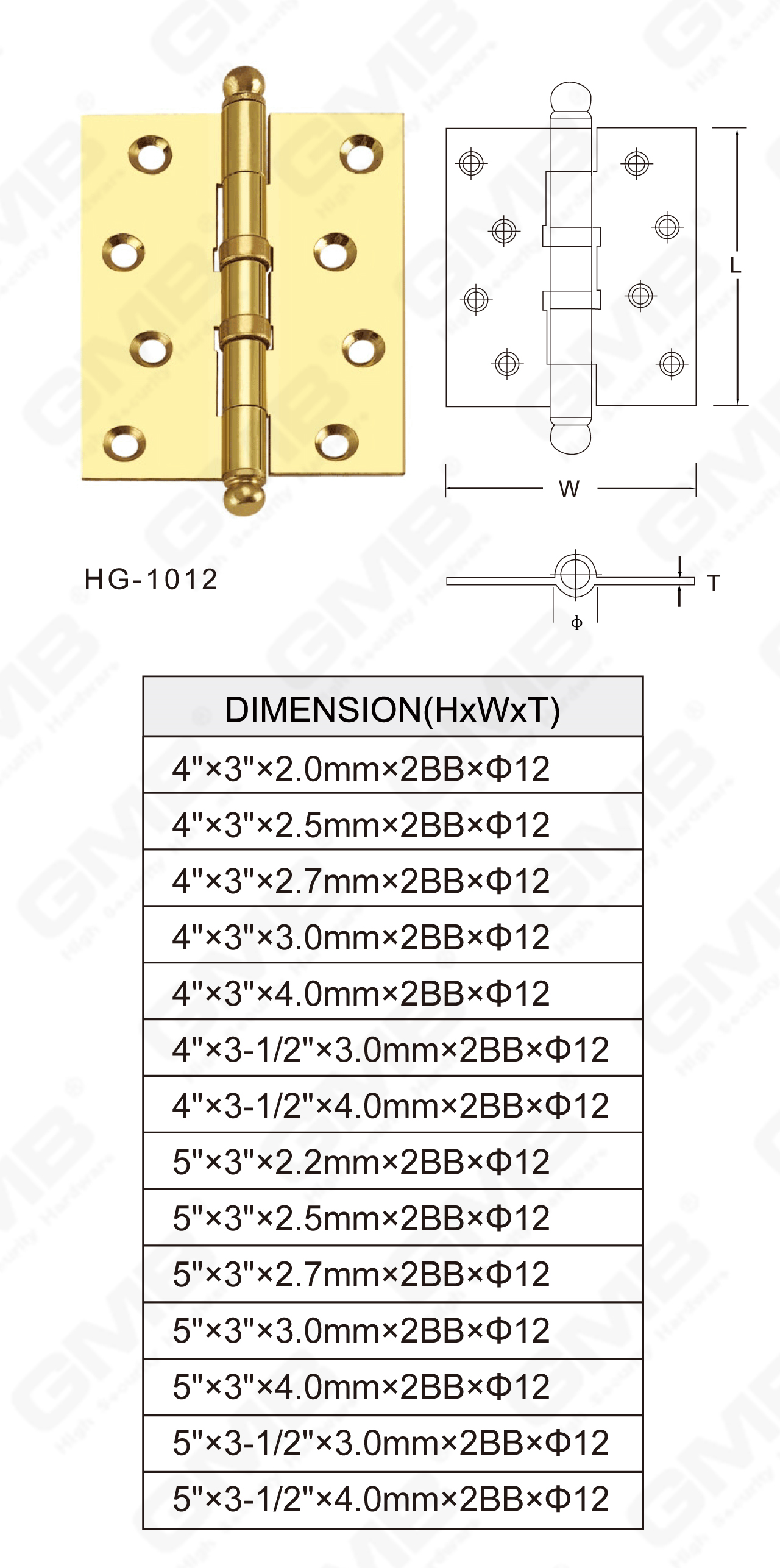 Brass Hinge Series_HG-1012-29