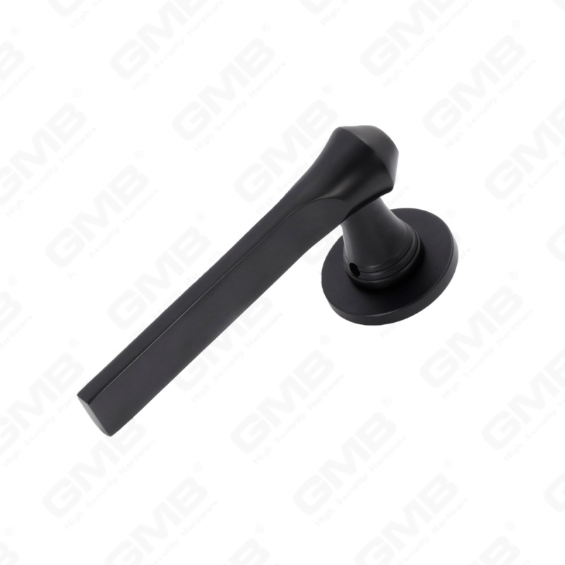 Nueva decoración moderna de la casa manija de puerta de aluminio en roseta redonda