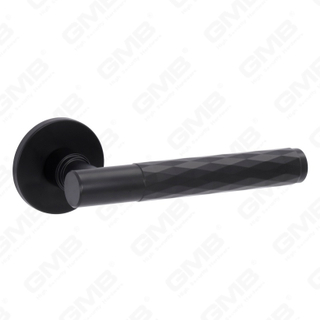 Nueva decoración moderna de la casa manija de puerta de aluminio en roseta redonda