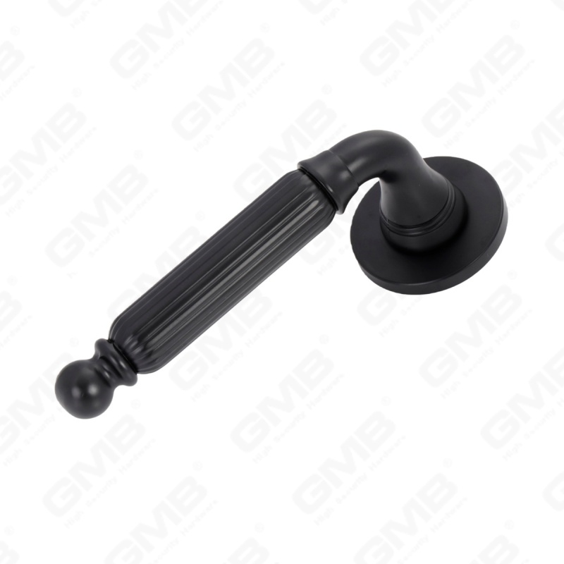 Nueva decoración moderna de la casa manija de puerta de aluminio en roseta redonda