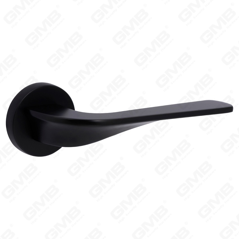 Manija de cerradura de puerta dividida de aleación de zinc sólido simple y moderna en roseta redonda （Z062402）