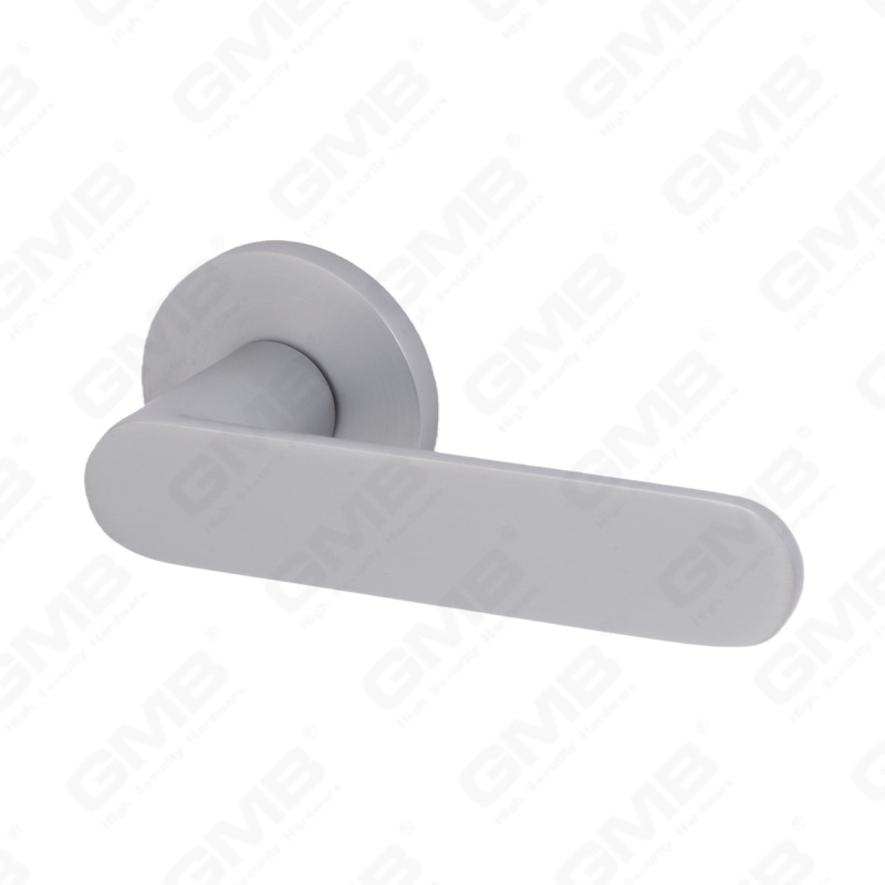 Nueva decoración moderna de la casa manija de puerta de aluminio en roseta redonda